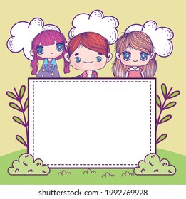 anime childrens and empty banner