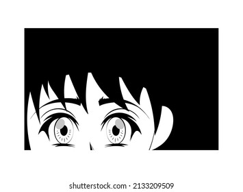 anime close up face style