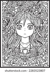 Anime Coloring Pages . .