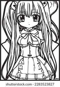 Páginas de color anime . ...