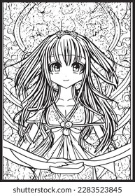 Anime Coloring Pages . .
