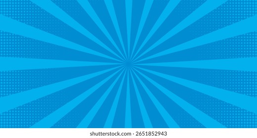 Anime Comic Background. Pop Art Style Background. Pop Up Retro Comic Background. Vector halftone illustration. Vintage background for comic superhero text, speech bubble, message. eps10