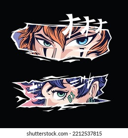 Anime Eyes Art Vector  Asset