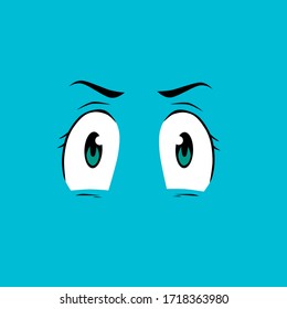 Anime eyes, for cartoon characters