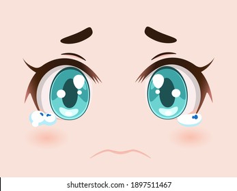 Anime eyes for ipad pro wallpaper, in Japanese style, Vector illustration