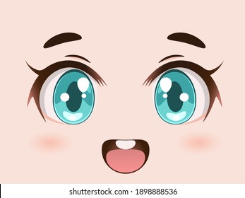 Anime eyes for ipad pro wallpaper, en estilo japonés, ilustración vectorial