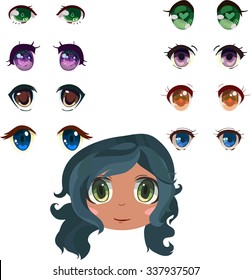 Anime eyes set