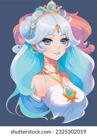 anime girl beautiful princess opal