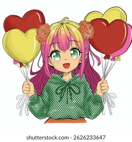 anime girl drawing. girl tshirt print pattern, fashion and more