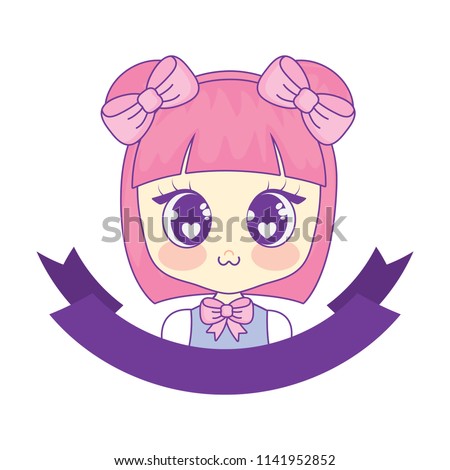 Pink Anime Girl Icon