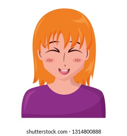 anime girl manga portrait character