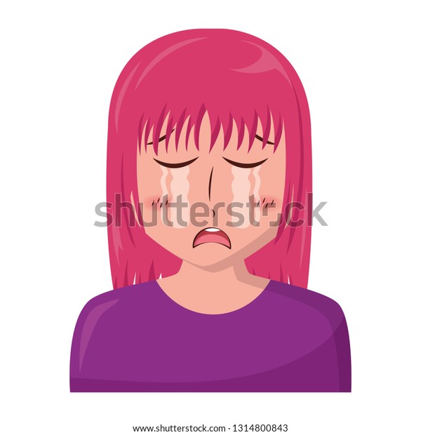 Anime Girl Manga Portrait Character Stock Vector (Royalty Free ...