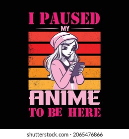 ANIME GIRL T - SHIRT DESIGN 