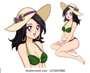 Woman Anime Happy Stock Illustrations Images Vectors Shutterstock