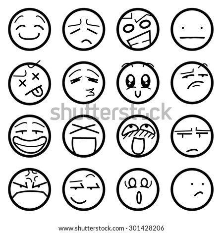 Anime icons expressions 