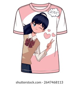 anime illustration tshirt design. fashion models, fashion patterns and more