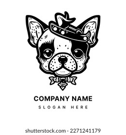 Anime Kawaii Doggy logo features a cute and lovable pup with big, expressive eyes and a charmingly cartoonish aesthetic, perfect for any dog lover