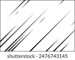 Anime And Manga Speed Action Lines Frame Vector Illustration