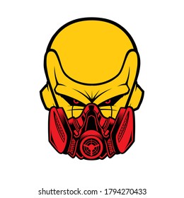 Anime mask gas illustration vector