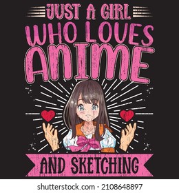 Anime related typography t-shirt design.Trendy anime style vector illustration or print items