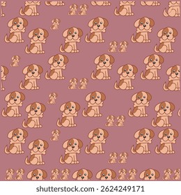 anime seamless of cute dog made in cirebon, west java indonesia.
