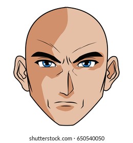 anime style male character head