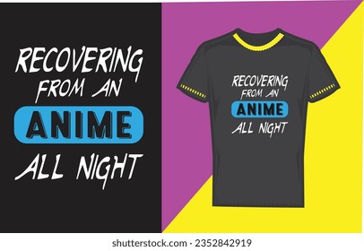 Anime T Shirt Design, Anime Lover T Shirt design