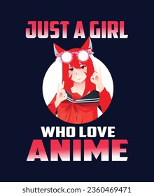 Anime T Shirt design, Anime Lover T Shirt design, Anime Girl, Anime
