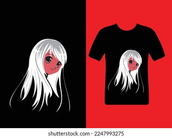 anime t shirt design for print or march store.best t shirt design abstract or vintage