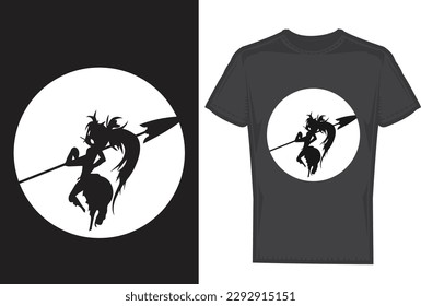 Anime T-Shirt Design, Anime Vector, Anime Eps