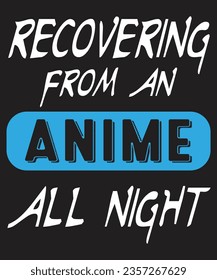 Anime T-Shirt Design, Anime Vector, Anime Eps