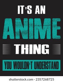 Anime T-Shirt Design, Anime Vector, Anime Eps