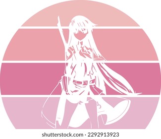 Anime T-Shirt Design, Anime Vector, Anime Graphic