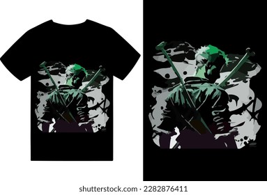 Anime Vector T-shirt design and anime illustration file