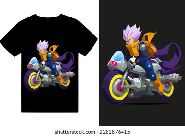 Anime Vector T-shirt design and anime illustration file