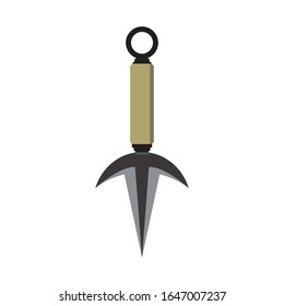 anime weapon logo vector illustration. blade, sword, kunai, arrow logo design template. sword logo.