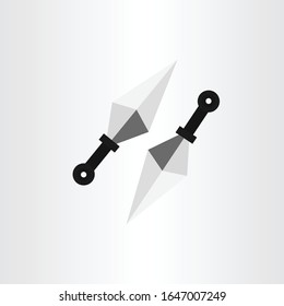 Vektorillustration mit dem Logo von Animes. Blade, Schwert, Kunai, Pfeil-Logo-Design-Vorlage. Schwert-Logo.