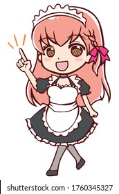 Anime-style maid who points out recommendations