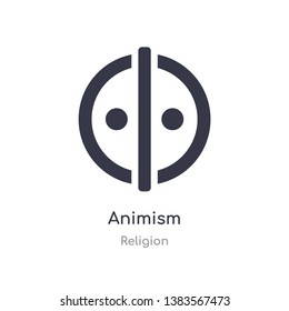 animism icon. isolated animism icon vector illustration from religion collection. editable sing symbol can be use for web site and mobile app