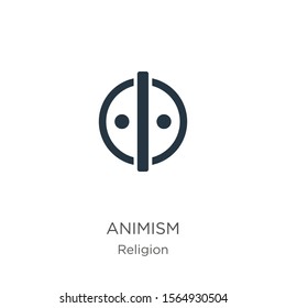 Animism icon vector. Trendy flat animism icon from religion collection isolated on white background. Vector illustration can be used for web and mobile graphic design, logo, eps10