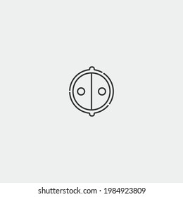 Animism vector icon illustration sign