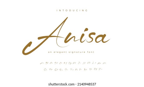 Anisa An Elegant Signature Font