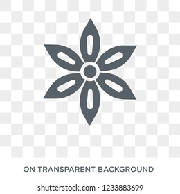 Anise icon. Trendy flat vector Anise icon on transparent background from india collection. 