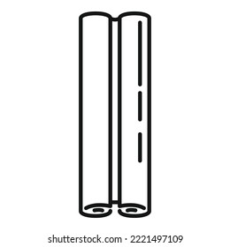 Anise spice icon outline vector. Cinnamon stick. Canella powder