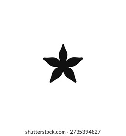 Aniseed silhouette vector flat illustration design.
