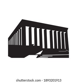 Anitkabir vector illustration. White background