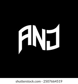 ANJ logo design, ANJ simple and modern logo. ANJ luxurious alphabet design  
