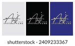 anj a n j initial handwriting anj initial handwriting signature logo template vector hand lettering