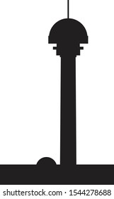 Ankara Atakule Vector Illustration. Ankara tower vector illustration. Turkey-Ankara