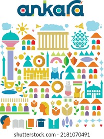 Ankara Capital of Turkey Poster Design